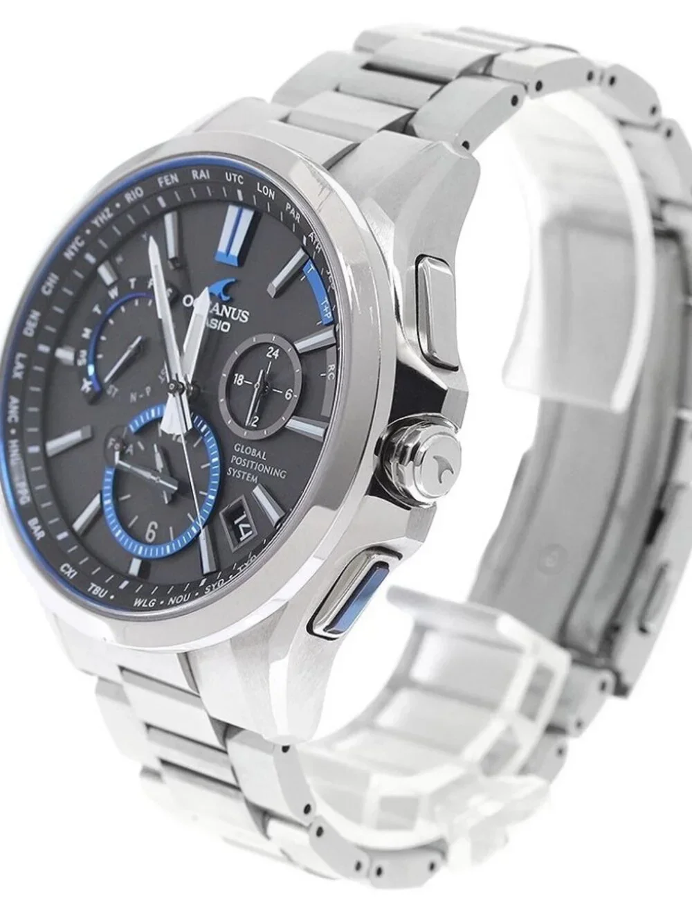 CASIO Oceanus OCW-G1100T-1AJF GPS black Dial Solar Powered Radio Men's_971392
